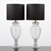 Pair of Monumental Murano Lamps, Manner of Barovier - Sold for $1,690 on 05-02-2020 (Lot 30).jpg